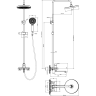 Душевая стойка LEMARK SIBERIA LMF-7026B-GM для ванны и душа